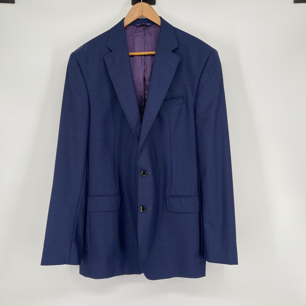 Ted Baker London Endurance Blue Men's Blazer Sport Coat‎ Jacket 44L
